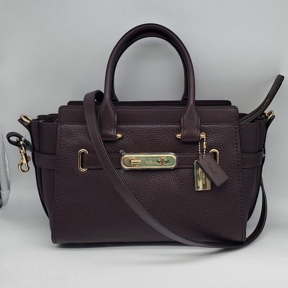 Coach Swagger 27 Satchel 87295 Oxblood - Picture 1 of 8